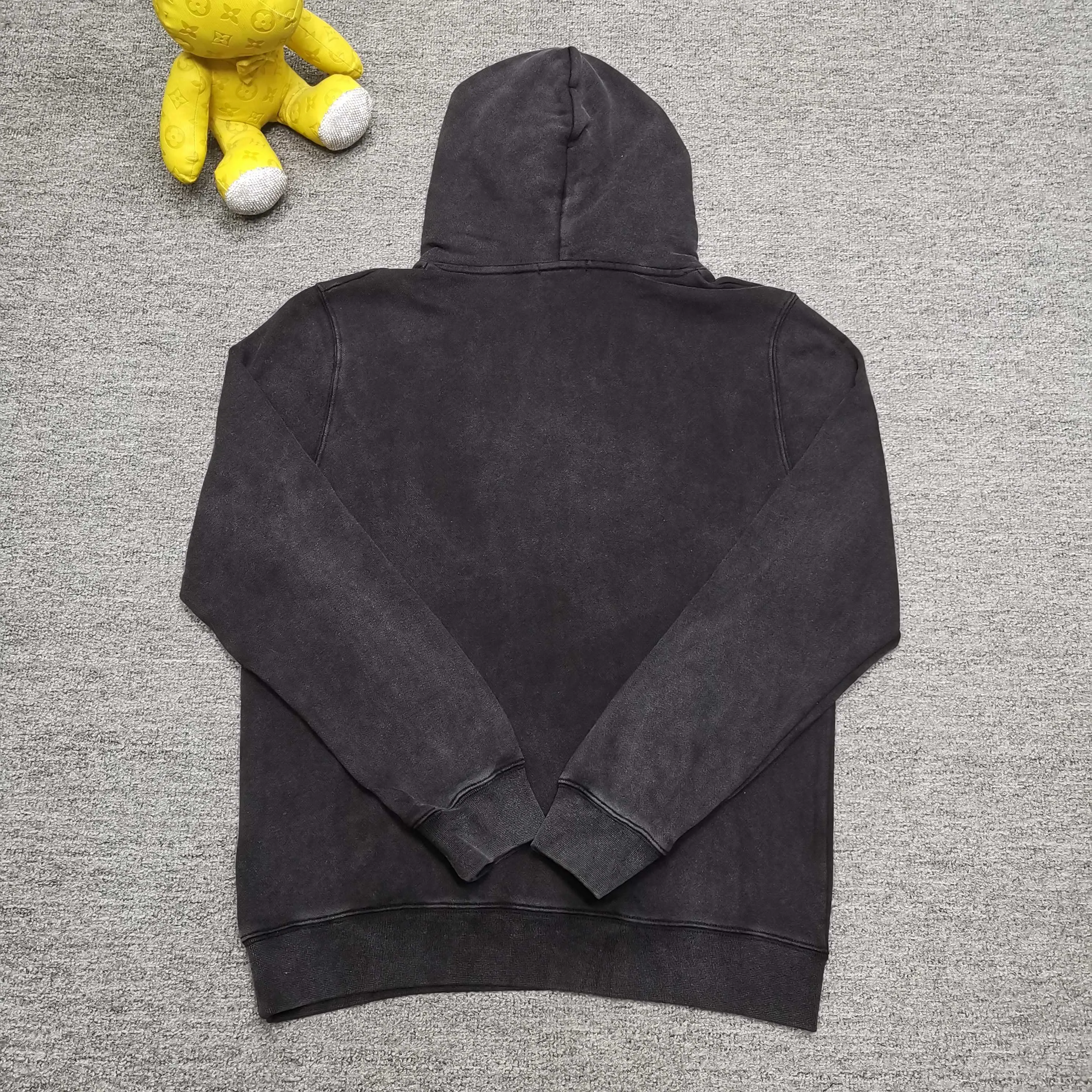 off white 25ss religious portrait oil painting 460g washed hooded sweatshirt Color: washed black Size: S M L XL P410